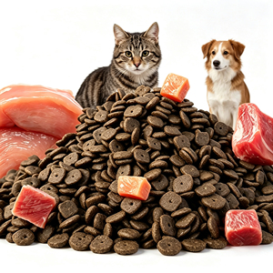 High Meat Protein Dry Kibble Complete Daily Diet Cats Dogs