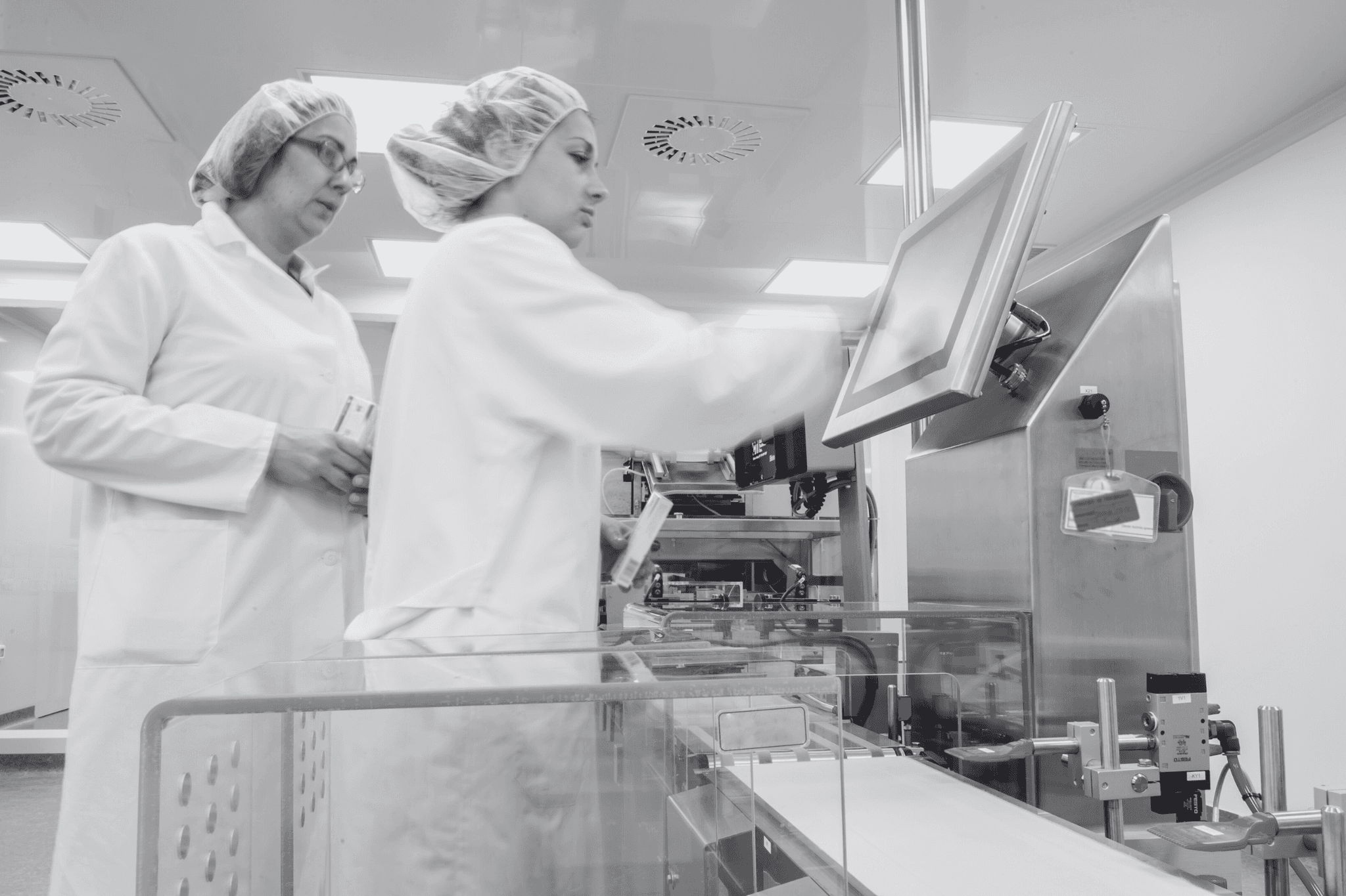 Quality control inside British pet supplement plant