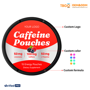 Custom Formula Anhydrous Caffeine Oral Pouch OEM Energy Supplement Manufacturer