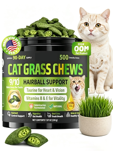 Organic Freeze-Dried Chicken Cat Grass Treats